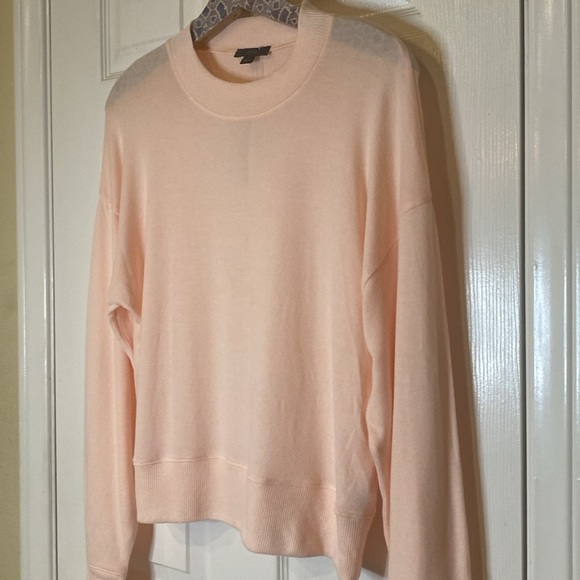 J. Crew Mock Neck Sweater Size M Pink - Picture 3 of 8